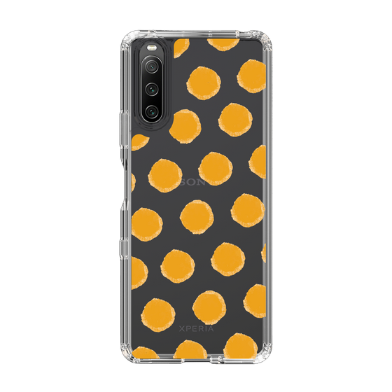 Slim Protection Case［ Original - Favorite Color Polka Dots - Orange ］