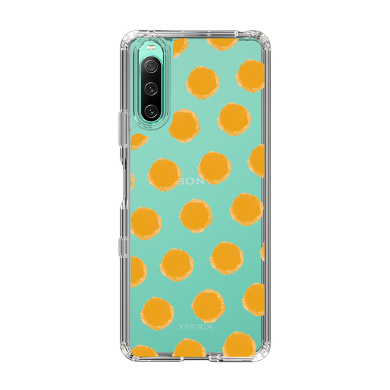 Slim Protection Case［ Original - Favorite Color Polka Dots - Orange ］