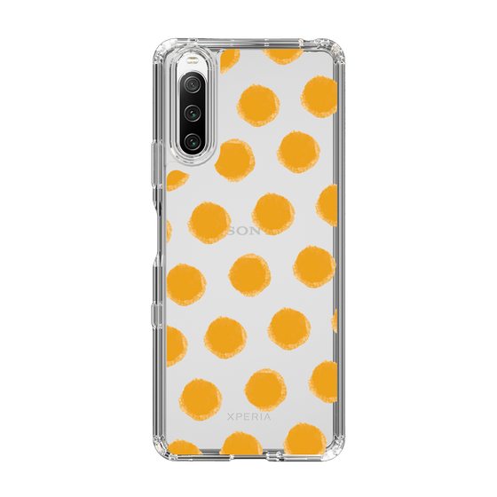 Slim Protection Case［ Original - Favorite Color Polka Dots - Orange ］