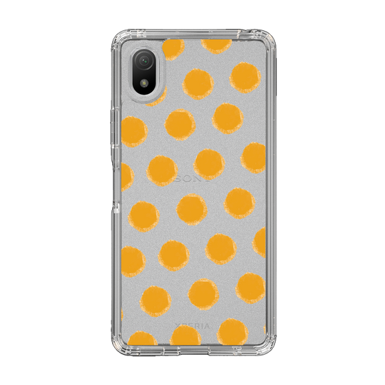 Slim Protection Case［ Original - Favorite Color Polka Dots - Orange ］