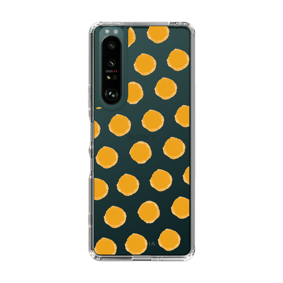 Slim Protection Case［ Original - Favorite Color Polka Dots - Orange ］