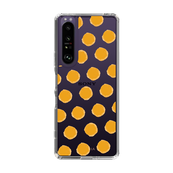 Slim Protection Case［ Original - Favorite Color Polka Dots - Orange ］