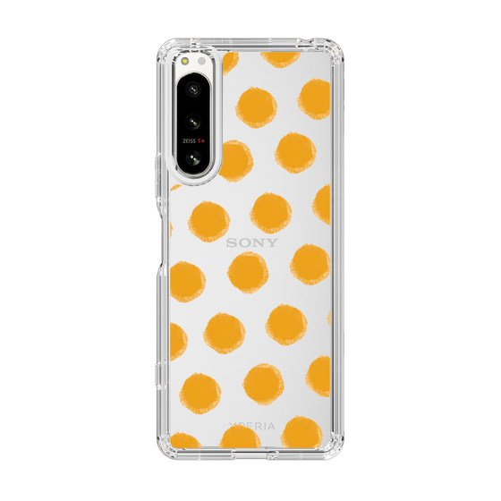 Slim Protection Case［ Original - Favorite Color Polka Dots - Orange ］