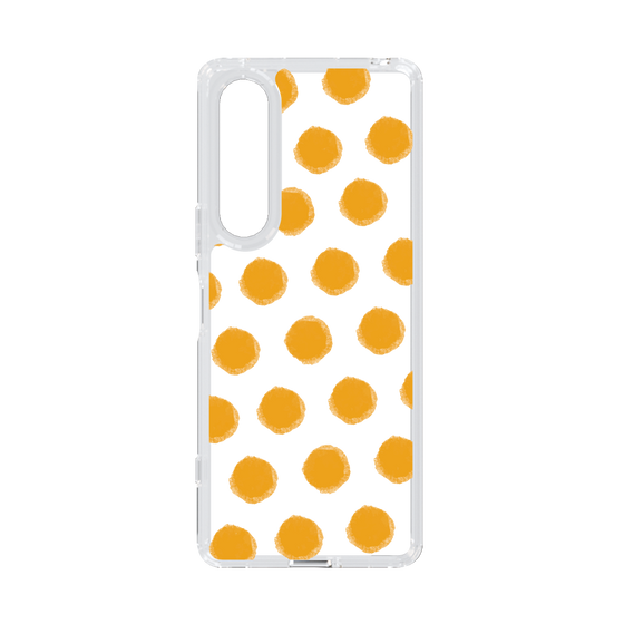 Slim Protection Case［ Original - Favorite Color Polka Dots - Orange ］