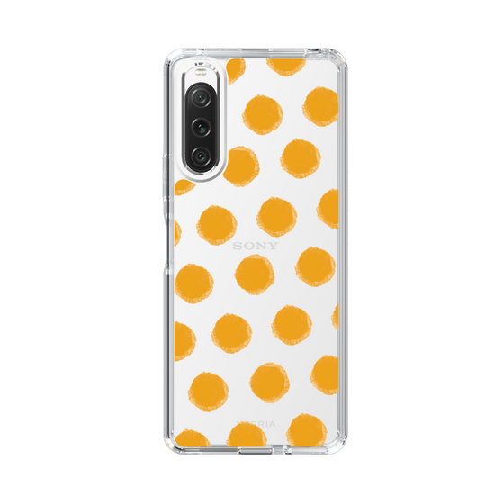 Slim Protection Case［ Original - Favorite Color Polka Dots - Orange ］