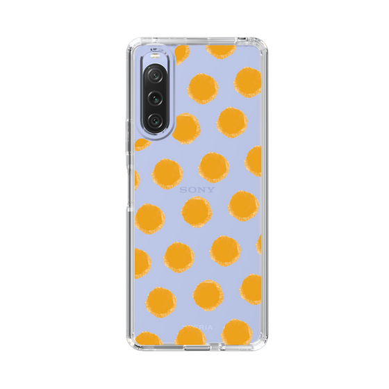 Slim Protection Case［ Original - Favorite Color Polka Dots - Orange ］