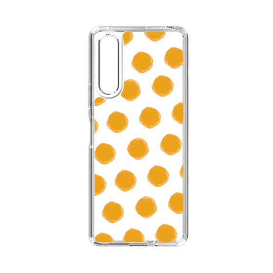 Slim Protection Case［ Original - Favorite Color Polka Dots - Orange ］