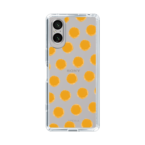 Slim Protection Case［ Original - Favorite Color Polka Dots - Orange ］