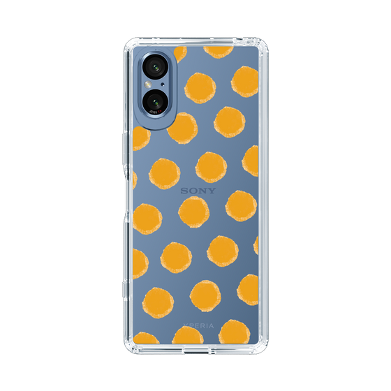 Slim Protection Case［ Original - Favorite Color Polka Dots - Orange ］