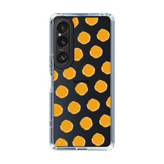 Slim Protection Case［ Original - Favorite Color Polka Dots - Orange ］