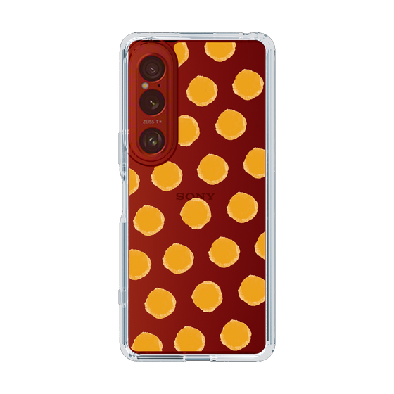 Slim Protection Case［ Original - Favorite Color Polka Dots - Orange ］