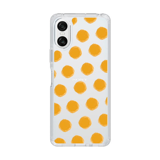 Slim Protection Case［ Original - Favorite Color Polka Dots - Orange ］