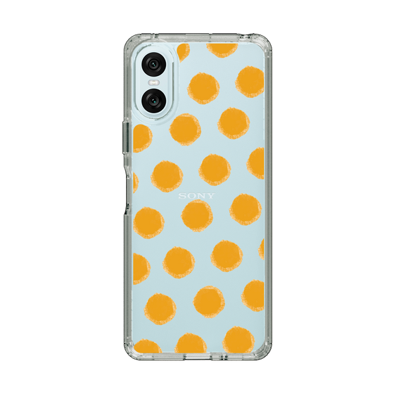 Slim Protection Case［ Original - Favorite Color Polka Dots - Orange ］