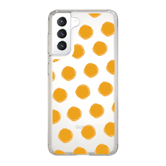 Slim Protection Case［ Original - Favorite Color Polka Dots - Orange ］