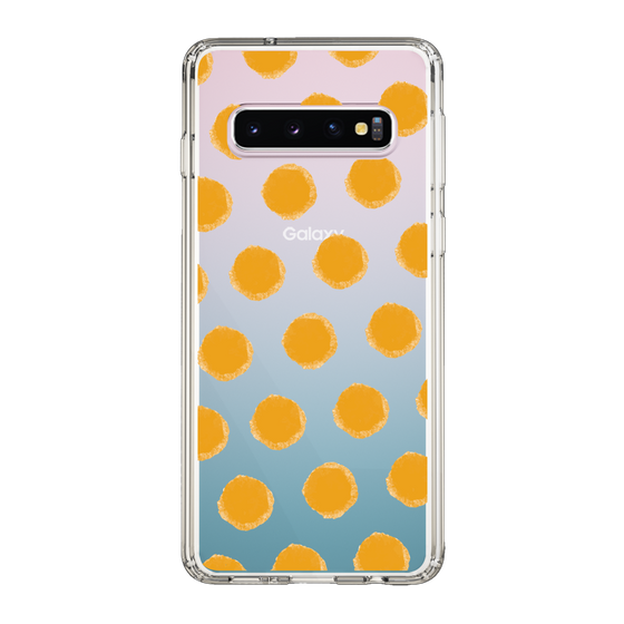 Slim Protection Case［ Original - Favorite Color Polka Dots - Orange ］