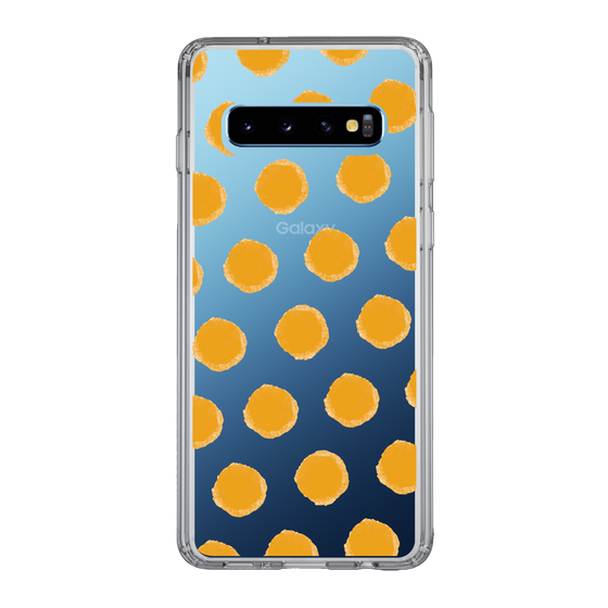 Slim Protection Case［ Original - Favorite Color Polka Dots - Orange ］