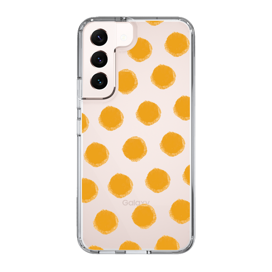 Slim Protection Case［ Original - Favorite Color Polka Dots - Orange ］