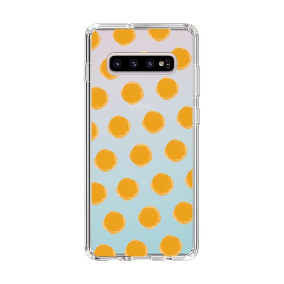 Slim Protection Case［ Original - Favorite Color Polka Dots - Orange ］