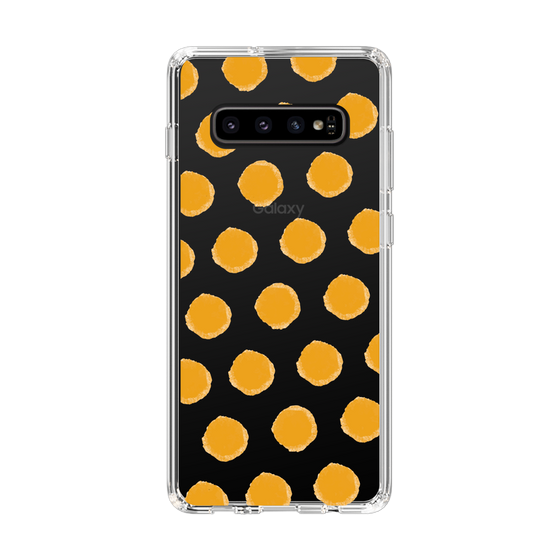 Slim Protection Case［ Original - Favorite Color Polka Dots - Orange ］