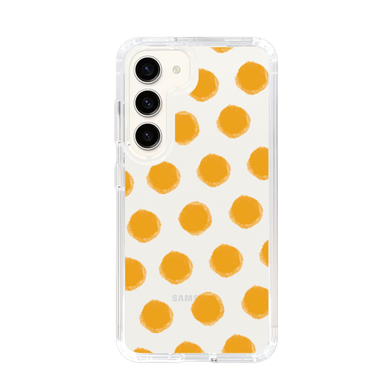 Slim Protection Case［ Original - Favorite Color Polka Dots - Orange ］