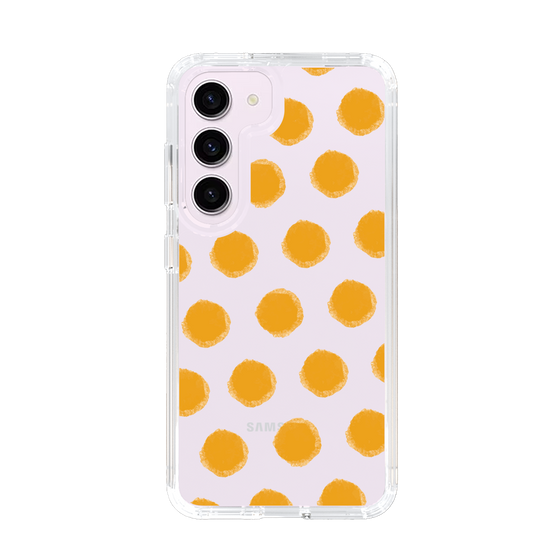 Slim Protection Case［ Original - Favorite Color Polka Dots - Orange ］