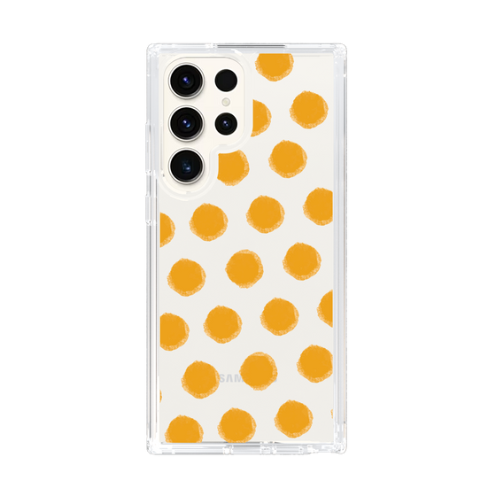 Slim Protection Case［ Original - Favorite Color Polka Dots - Orange ］