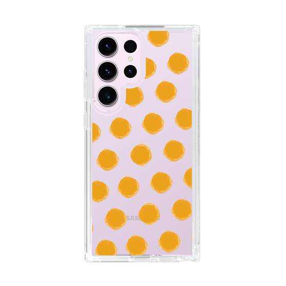 Slim Protection Case［ Original - Favorite Color Polka Dots - Orange ］