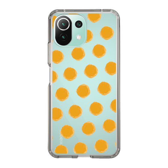 Slim Protection Case［ Original - Favorite Color Polka Dots - Orange ］