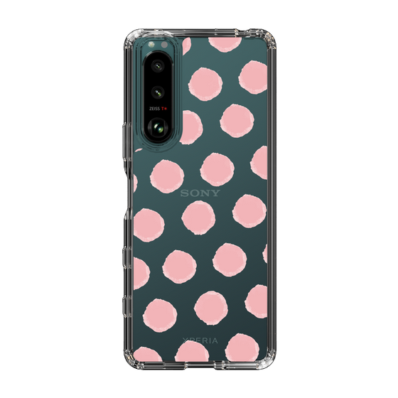 Slim Protection Case［ Original - Favorite Color Polka Dots - Pink ］