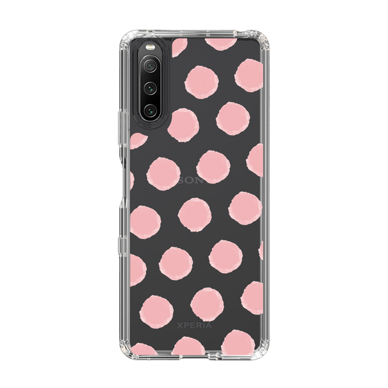 Slim Protection Case［ Original - Favorite Color Polka Dots - Pink ］