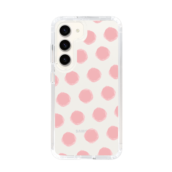 Slim Protection Case［ Original - Favorite Color Polka Dots - Pink ］