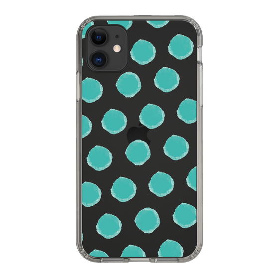 Slim Protection Case［ Original - Favorite Color Polka Dots - Green ］