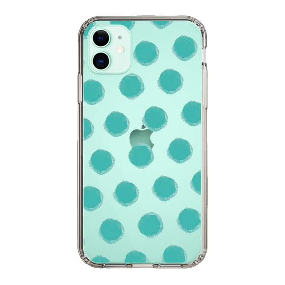 Slim Protection Case［ Original - Favorite Color Polka Dots - Green ］
