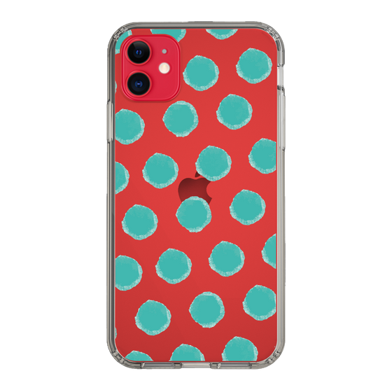 Slim Protection Case［ Original - Favorite Color Polka Dots - Green ］