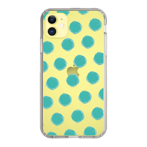 Slim Protection Case［ Original - Favorite Color Polka Dots - Green ］