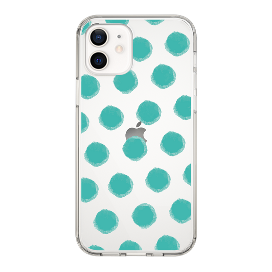 Slim Protection Case［ Original - Favorite Color Polka Dots - Green ］