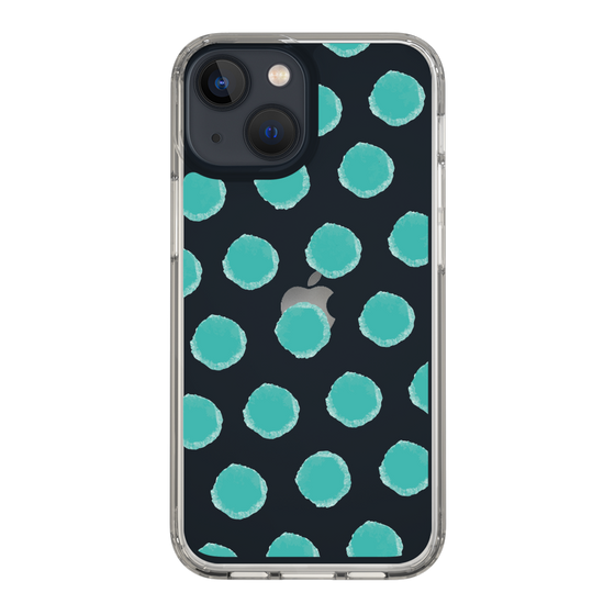 Slim Protection Case［ Original - Favorite Color Polka Dots - Green ］