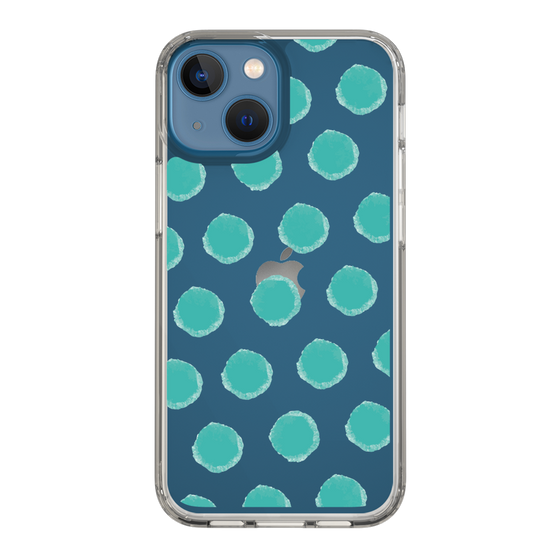 Slim Protection Case［ Original - Favorite Color Polka Dots - Green ］
