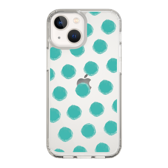 Slim Protection Case［ Original - Favorite Color Polka Dots - Green ］