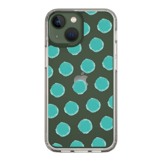 Slim Protection Case［ Original - Favorite Color Polka Dots - Green ］
