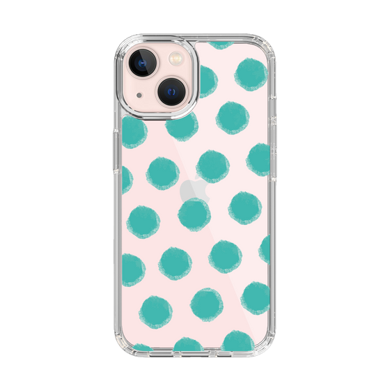 Slim Protection Case［ Original - Favorite Color Polka Dots - Green ］