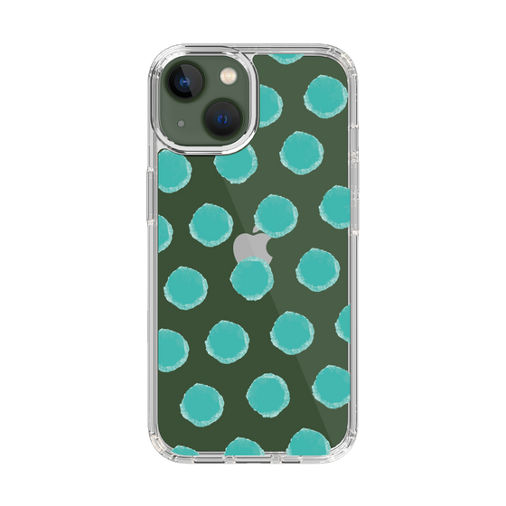 Slim Protection Case［ Original - Favorite Color Polka Dots - Green ］