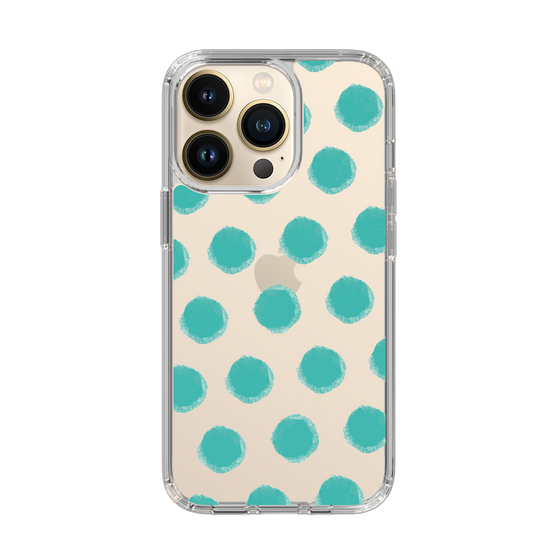 Slim Protection Case［ Original - Favorite Color Polka Dots - Green ］