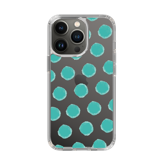 Slim Protection Case［ Original - Favorite Color Polka Dots - Green ］