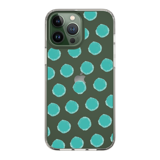 Slim Protection Case［ Original - Favorite Color Polka Dots - Green ］