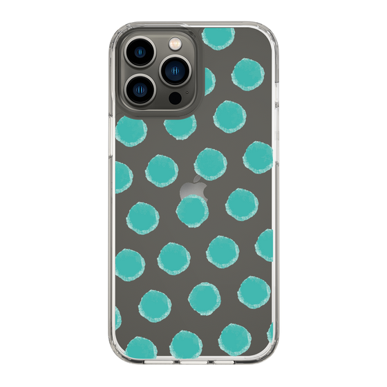 Slim Protection Case［ Original - Favorite Color Polka Dots - Green ］