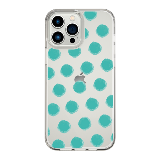 Slim Protection Case［ Original - Favorite Color Polka Dots - Green ］