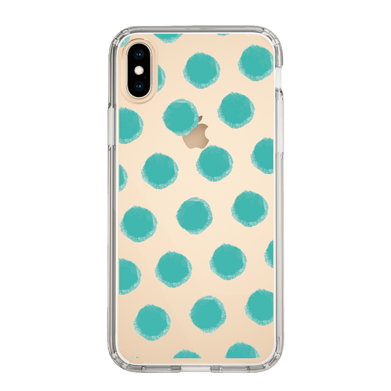 Slim Protection Case［ Original - Favorite Color Polka Dots - Green ］