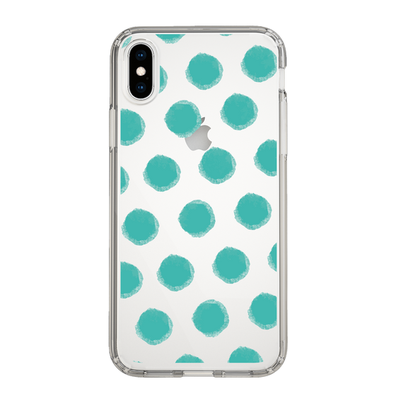 Slim Protection Case［ Original - Favorite Color Polka Dots - Green ］