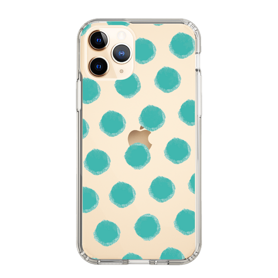 Slim Protection Case［ Original - Favorite Color Polka Dots - Green ］